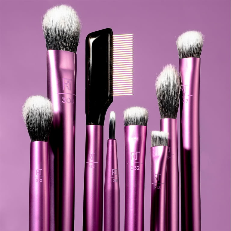 Real Techniques Eye Essential Brush 8 pcs ( Eyeshadow , Eyeliner & Mascara ) ( Dubaï Edition )