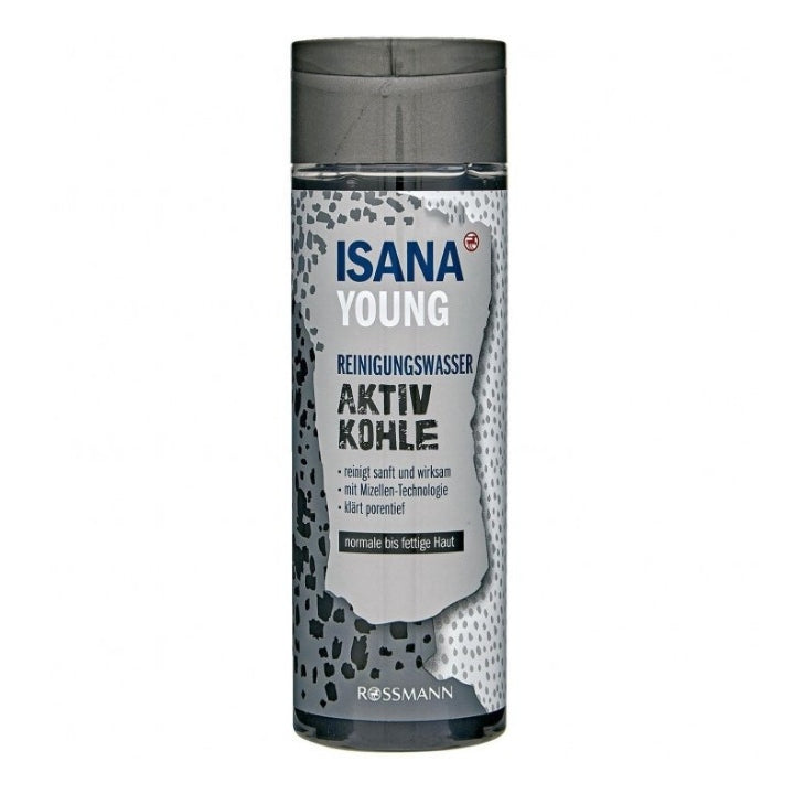 Isana Young Makeup Remover Cleaning Water Active Charcoal
Gently and Effectively Cleanses Deep Into the Pores With micellar Technology ( Normal to Oily Skin )
