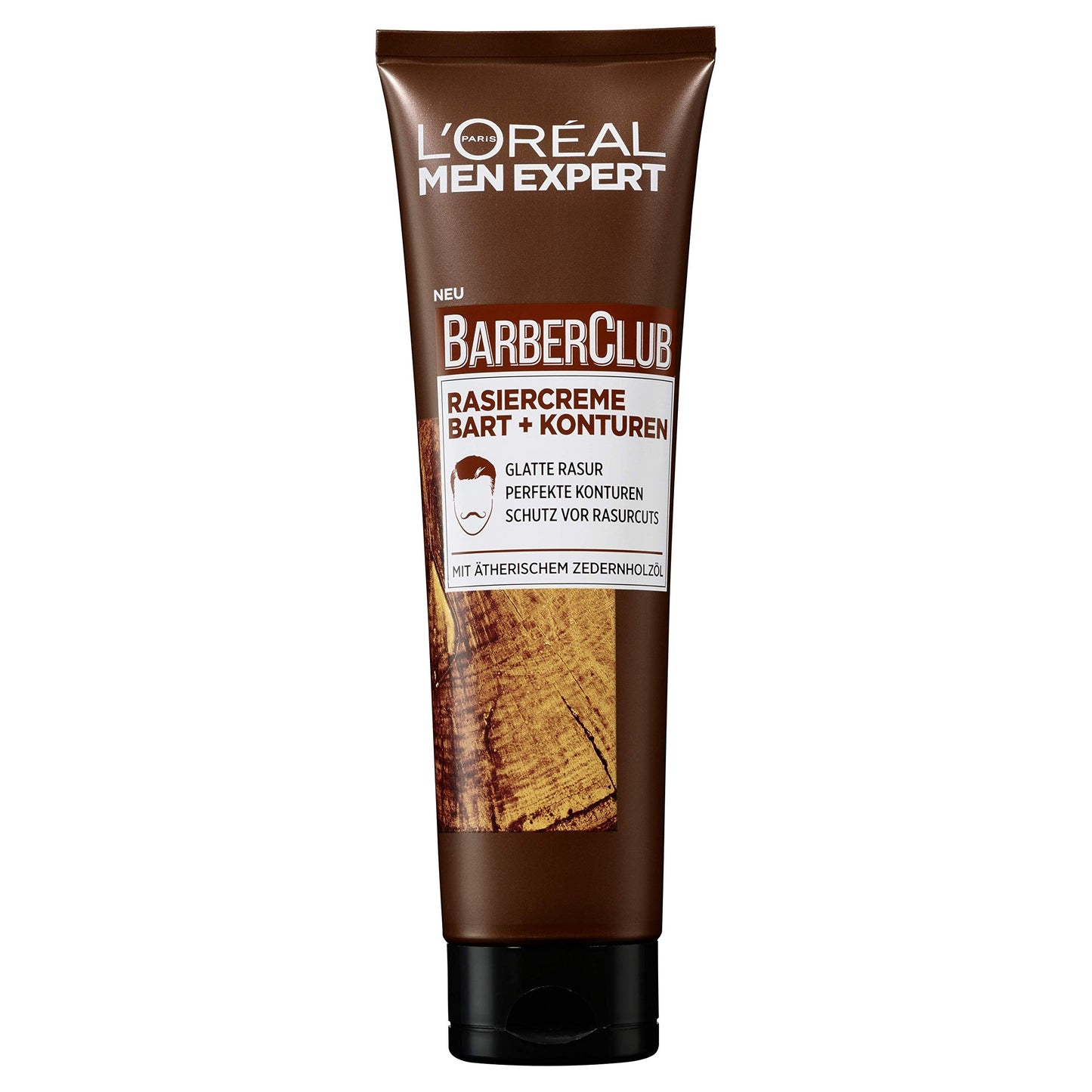 L'Oréal Men Expert Shaving Cream Bread + Contours Smooth Shave Perfect Contours Protection Against Shaving Cuts With Cedarwood Essential