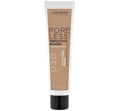 Catrice Pore Less Perfection Less Mousse Foundation &  Primer 30 ml ( Silicone Free Normal To Oily Skin  ) 030 Cool Walnut
