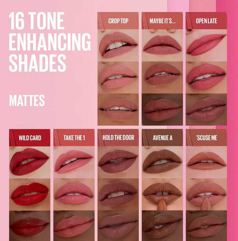 Maybelline Serum Lipstick, Hydrating Lip Makeup with 8HRs of Lip Plumping Moisture with Hyaluronic Acid + Oil Blend 01 Crop Top