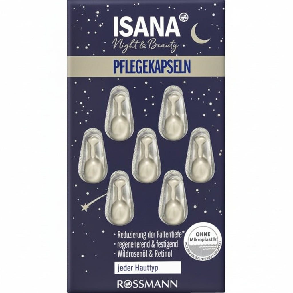Isana Ampoule Serum Night & Beauty Care Capsule 7 pcs
