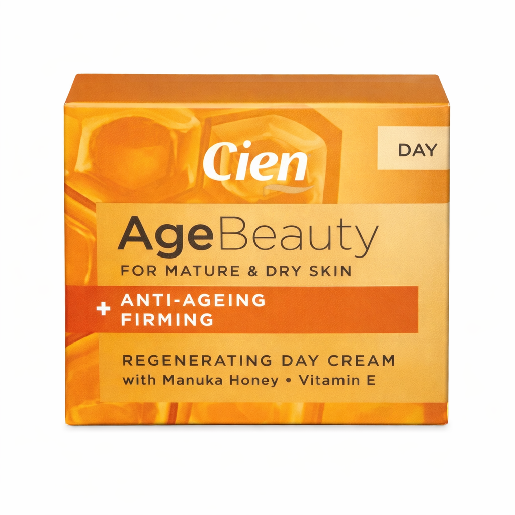 Cien Age Beauty For Mature And Dry Skin +Anti- Ageing Firming Provides Day Cream With Manuka Honey + Vitamin E