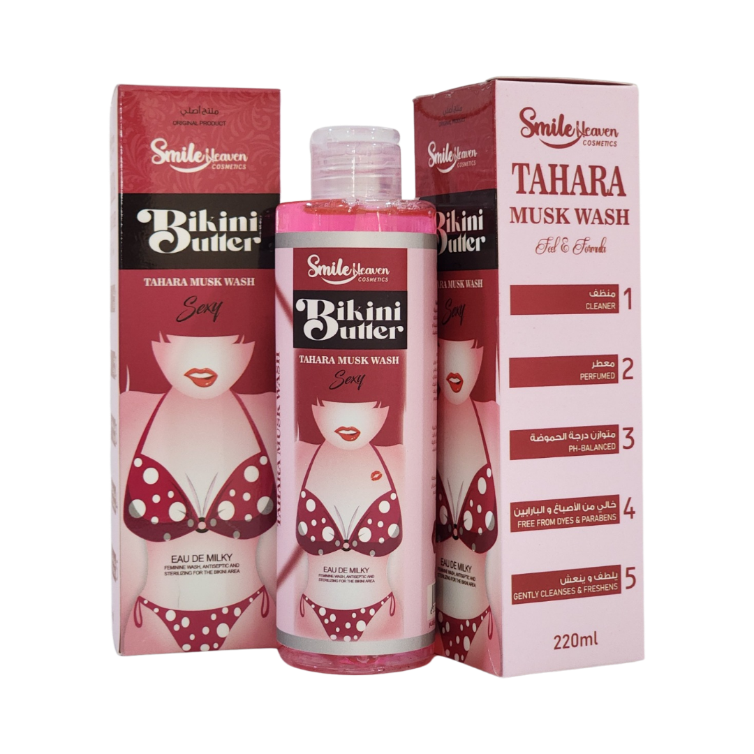 Smile Heaven So Sexy Bikini Butter 👙 Tahara Musk Wash Eau De Milky , Cleaner , PH Balance ( intimate Wash )