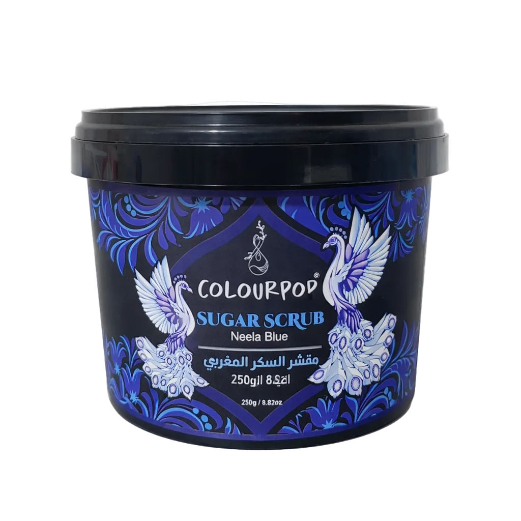 Sugar Scrub Neela Blue النيلة الزرقاء For Body ( Mini Size 250g )