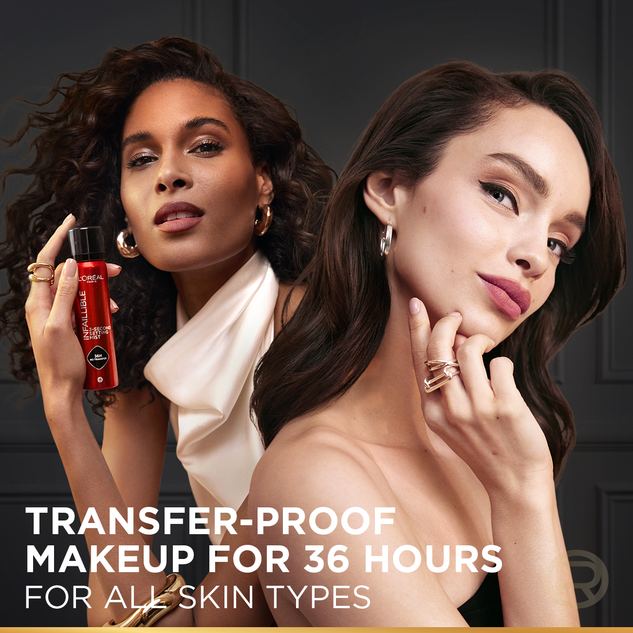L’Oréal Paris Infaillible 3-second Setting Mist Spray, Locks Makeup For 36h Of Long Wear, With No Transfer, No Marks, No Stickiness