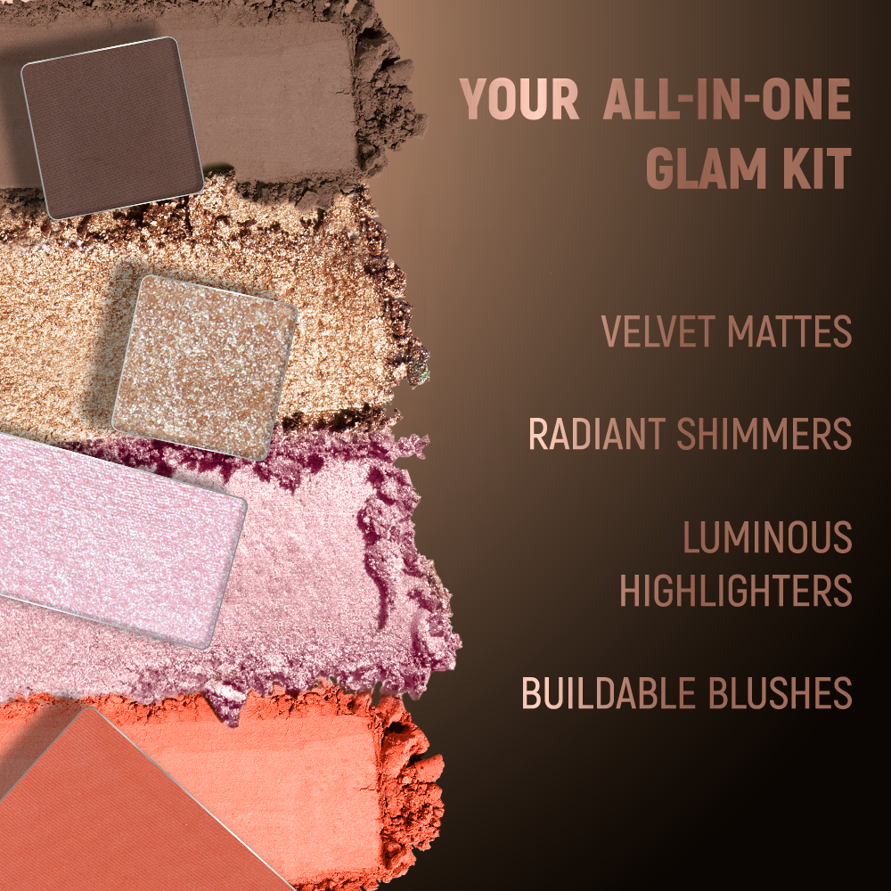 Character Pro Vista 40 Color Eyeshadow Palette ( Eyeshadow, Blush , Bronzer , Highlighter )