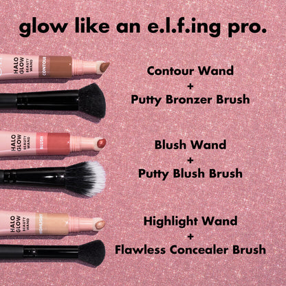 Elf Halo Glow Contour Beauty Wand Light To Medium