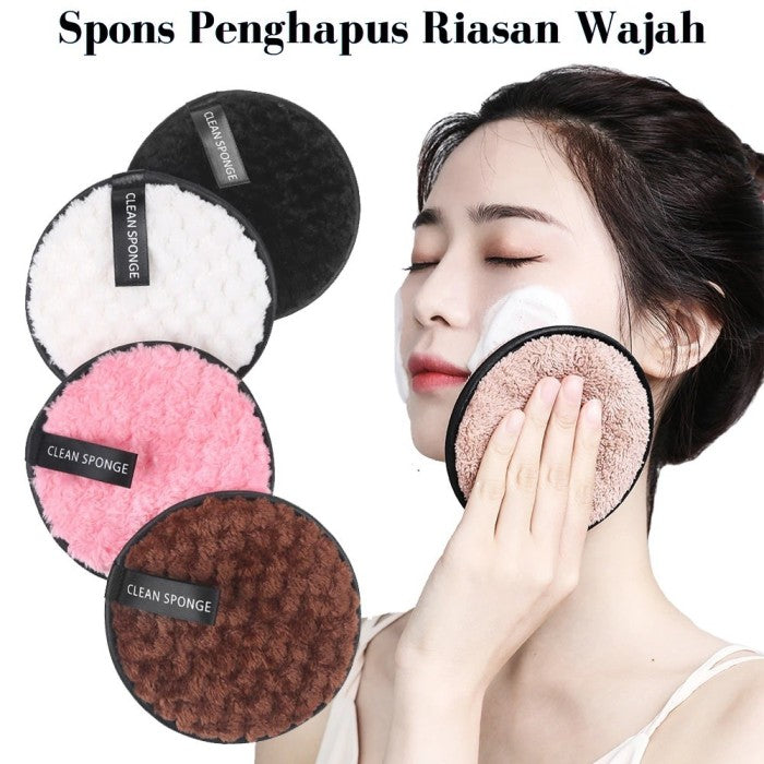 Makeup Remover  Facial Cleansing Sponge 🧼 ( Pink )