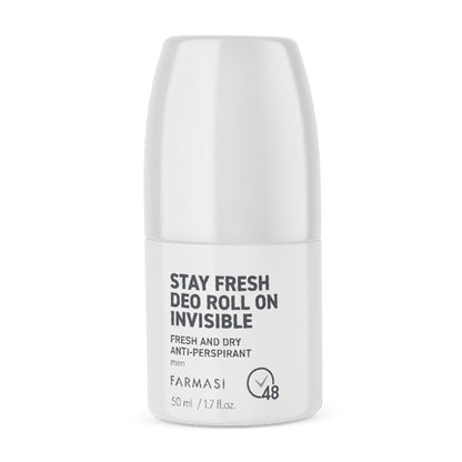 Buy Farmasi Stay Fresh Deo Roll On Invisible ( Fresh & Dry ) ( Anti Perspirant) ( Men )Get CL Medical Deodorant Crystal