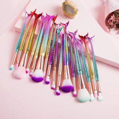 Mermaid Brush Set ( 4 PCS ) ( Random Color )