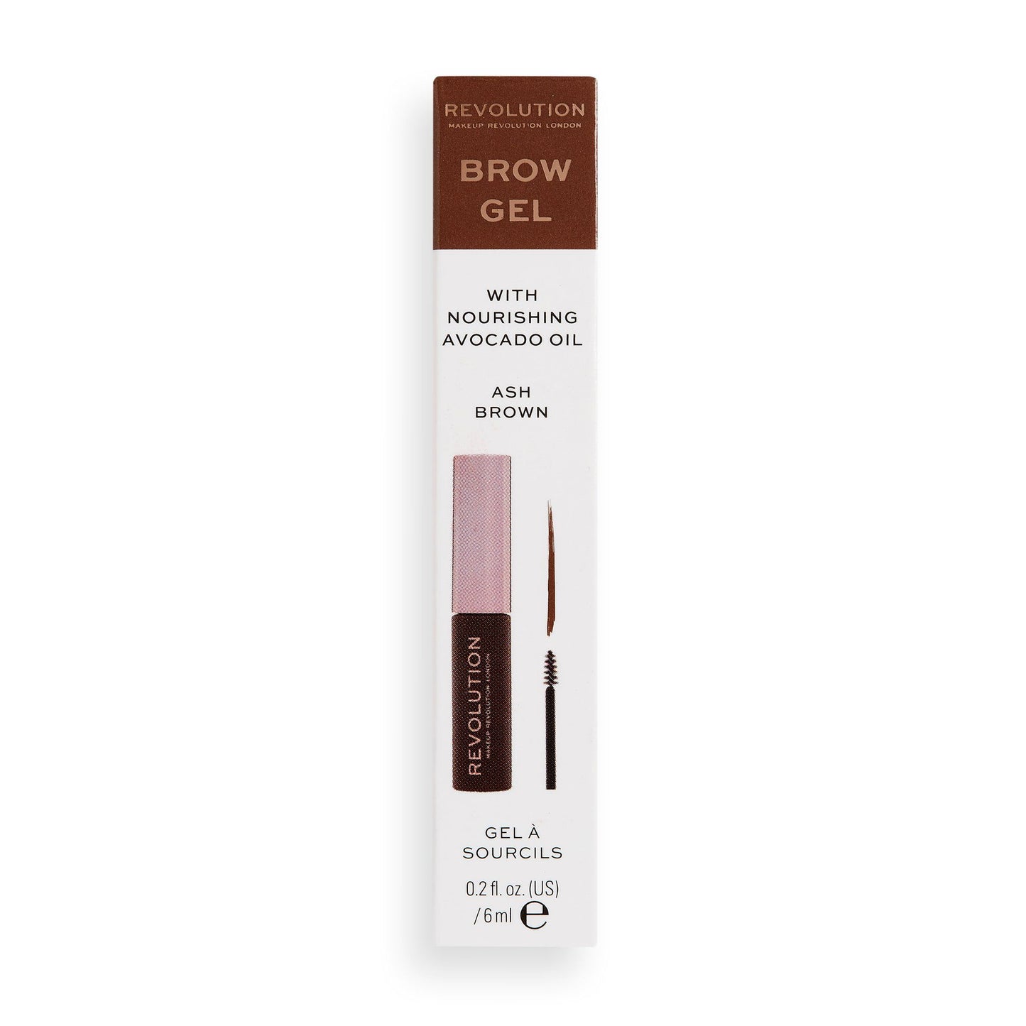 Makeup Revolution Brow Gel Mascara Ash Brown