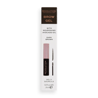 Makeup Revolution Brow Gel Mascara Dark Brown