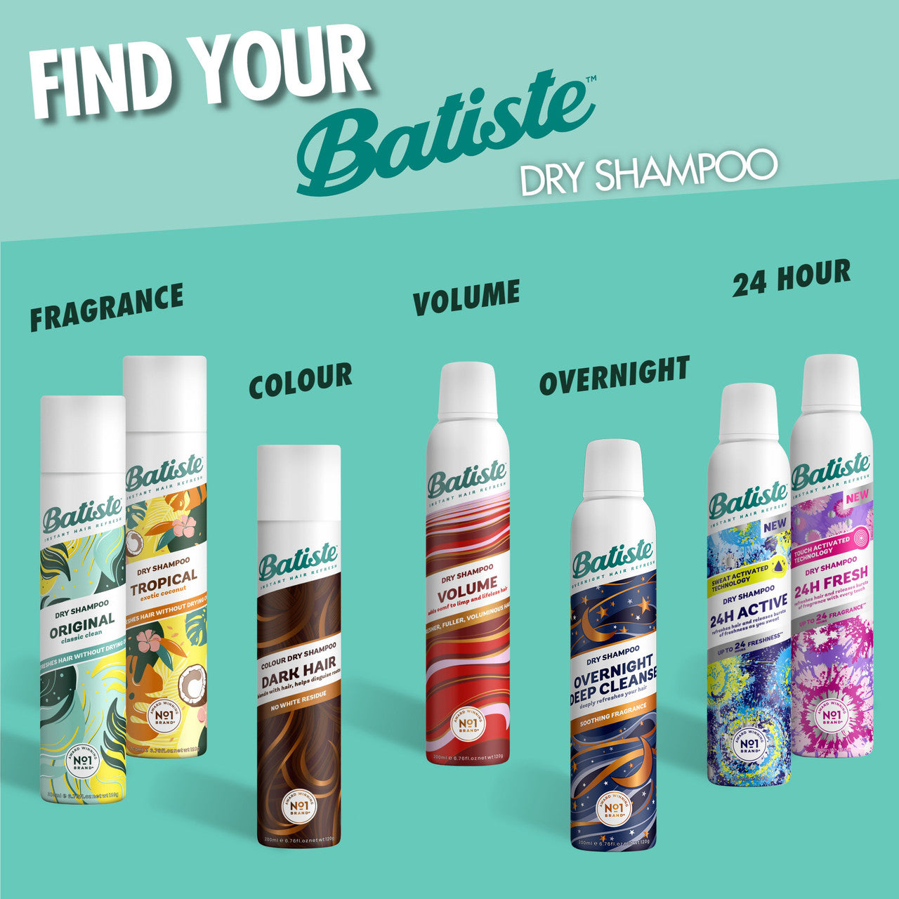 Batiste Dry Shampoo - Original Classic Fresh ( Full Size )