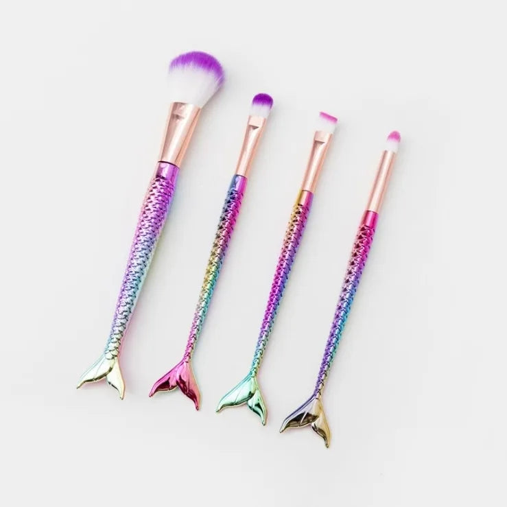 Mermaid Brush Set ( 4 PCS ) ( Random Color )