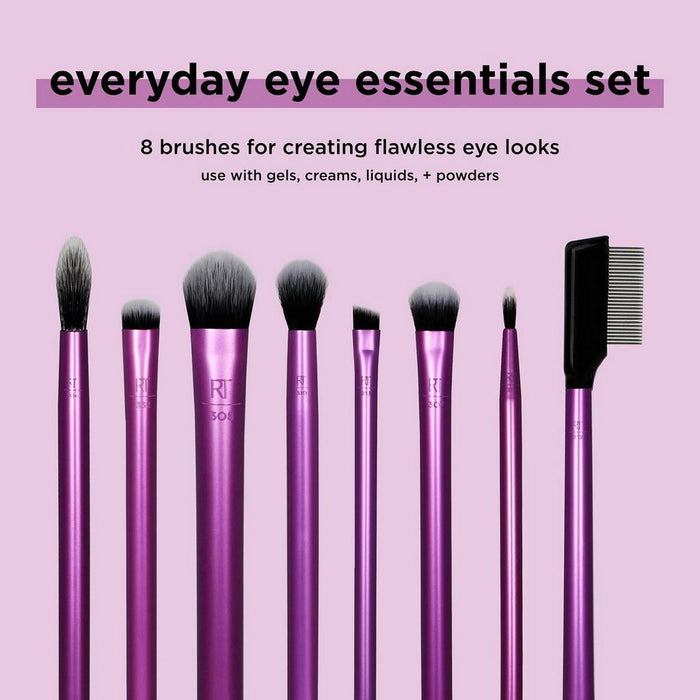 Real Techniques Eye Essential Brush 8 pcs ( Eyeshadow , Eyeliner & Mascara )