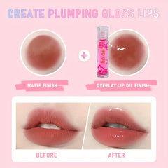 Fruit Lip Gloss 6 Pcs ( Strawberry 🍓 , Blueberry 🫐 , Cherry 🍒 , Pineapple 🍍, Apple 🍏 , Grape 🍇 )