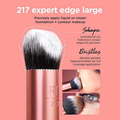 Real Techniques Artist Essential Brush 5 pcs ( Foundation , Contour , Highlighter , Blush & Lipstick )