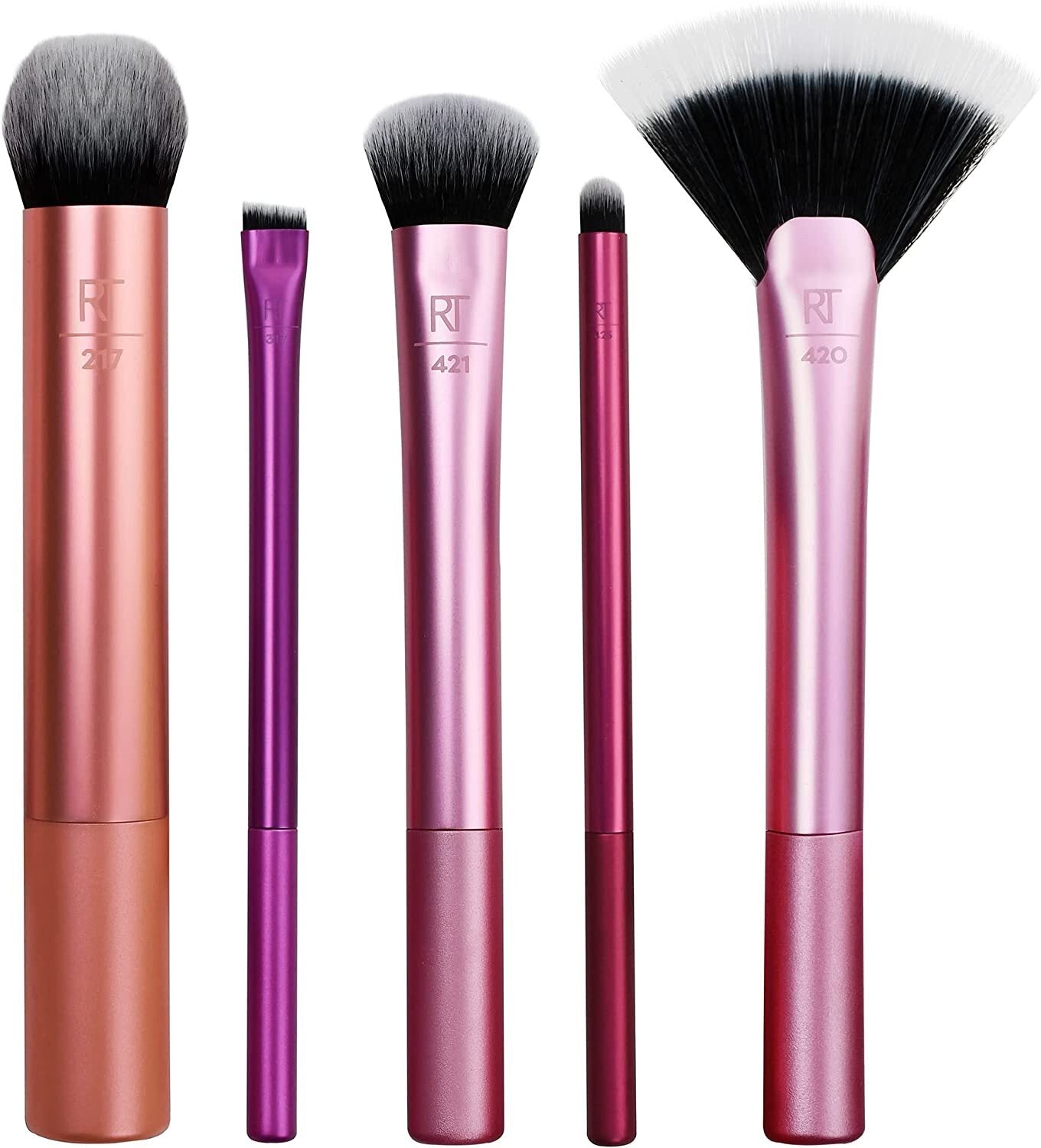 Real Techniques Artist Essential Brush 5 pcs ( Foundation , Contour , Highlighter , Blush & Lipstick )