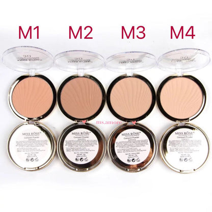 Miss Rose Matte Finish Compact ( Medium Skin ) 02 , 12g ( You Can Use It As Bronzer For Light Skin )