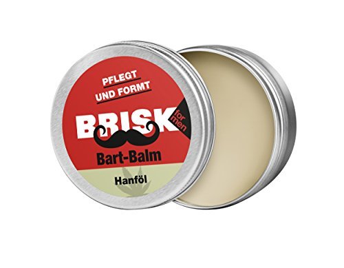 Men Set Brisk Bart Balm Beard With Wax Texture Care And Keep Your Bread In  Shape  100% natural ingredients + Moisturizer + 2 In 1 Bert Shampo