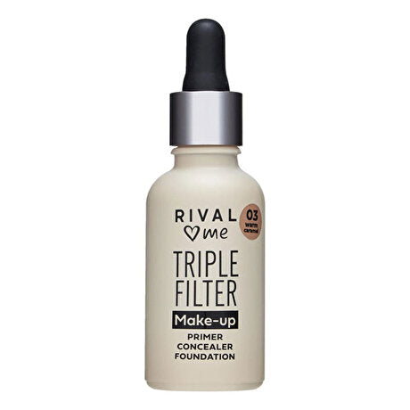 Rival Me Triple Filter  (Primer + Concealer + Foundation) 03 Warm Caramel