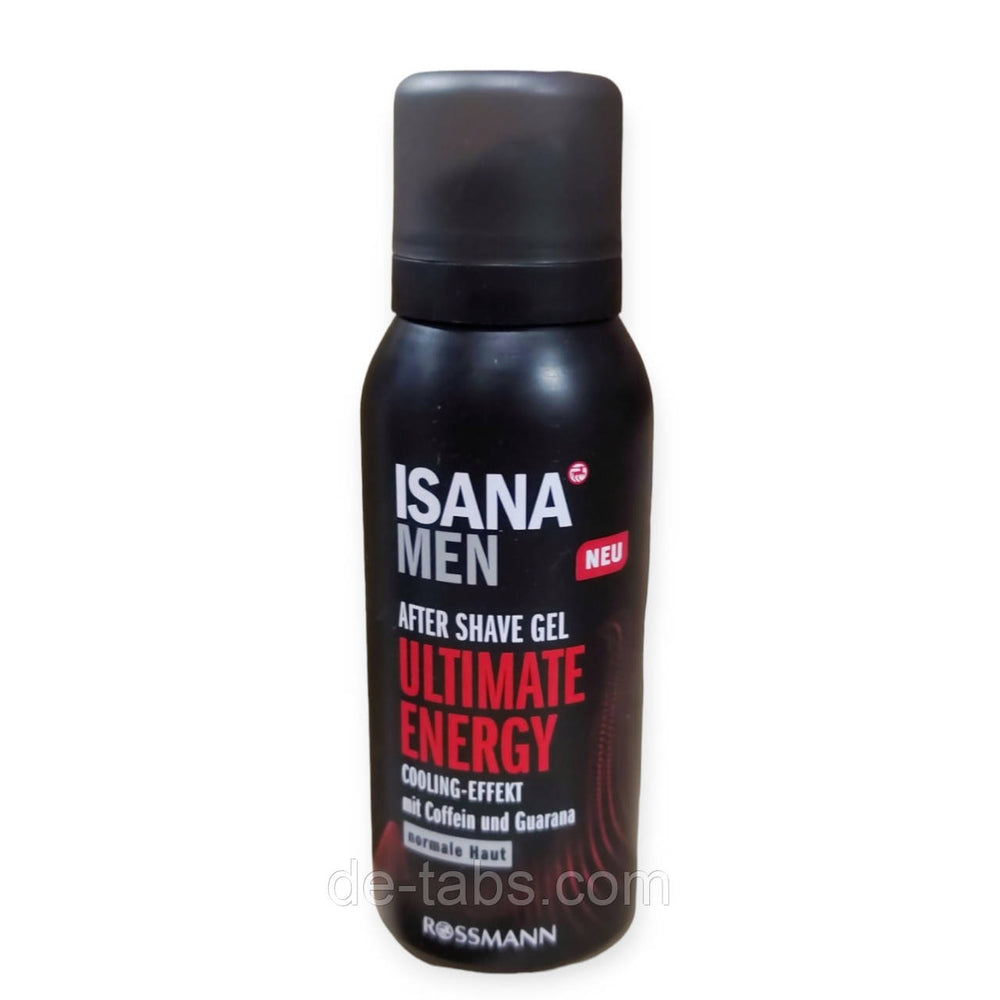 Isana Men After Shave Gel Ultimate Energy Cooling Effect With Caffeine and Guarana For Normal Skin
