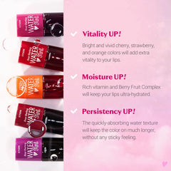 ETUDE Dear Darling Water Gel Lip & Cheek Tint| Long Lasting, Waterproof, Smudgeproof |Korean Makeup|Shade- Cherry 🍒 Ade - 9gm ( Pre-order )