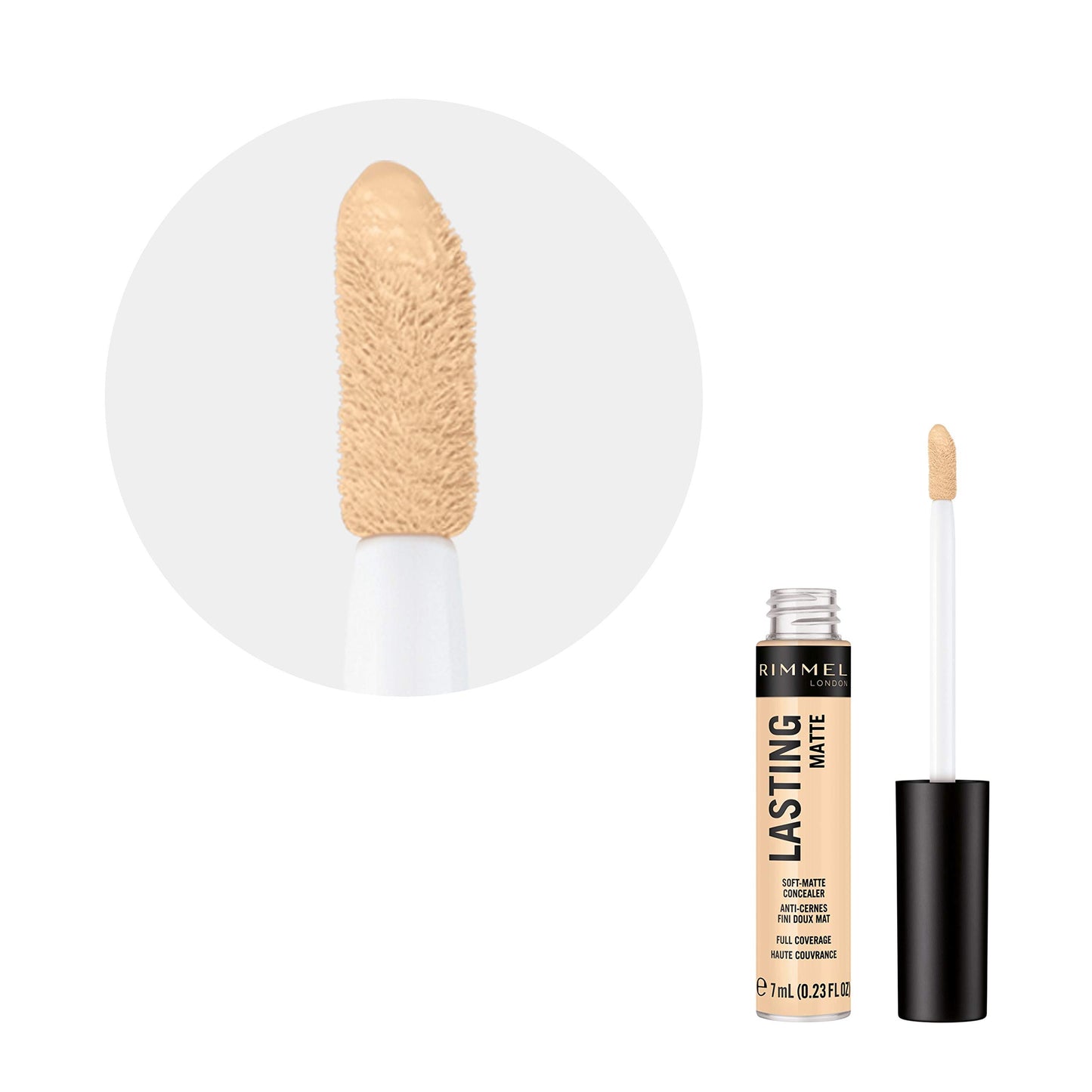 Rimmel London, Lasting Matte Concealer, 001 Illuminator , 7 ml ( Full Coverage & Hydrated Coverage )