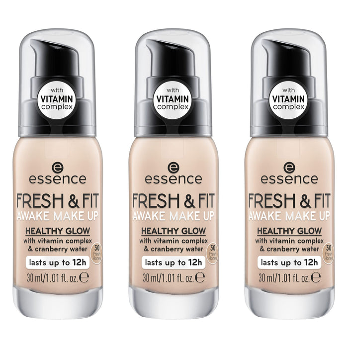 Essence Fresh & Fit Awake Makeup Healthy Glow With Vitamin Foundation 30 Fresh Honey