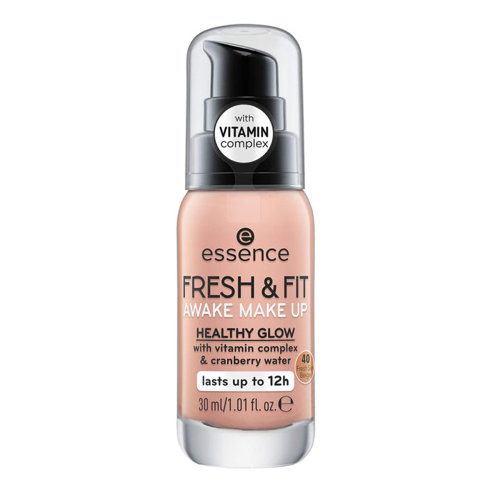 Essence Fresh & Fit Awake Makeup Healthy Glow With Vitamin Foundation 40 Fresh Sun Beige