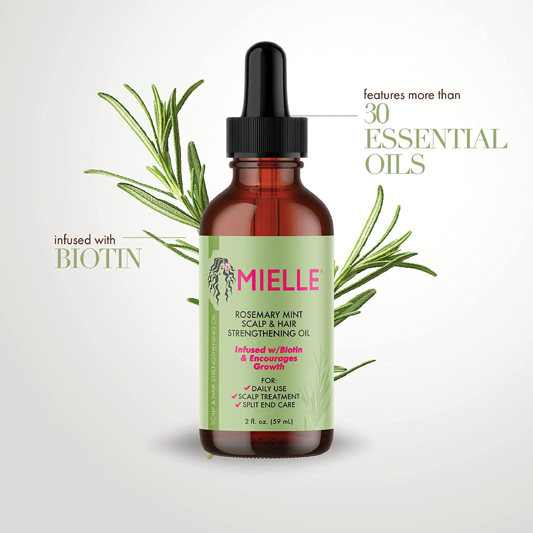 Mielle Organics Rosemary Mint Scalp & Hair Strengthening Oil With Biotin & Essential Oils