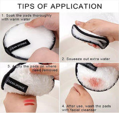 Makeup Remover  Facial Cleansing Sponge 🧼 ( White )