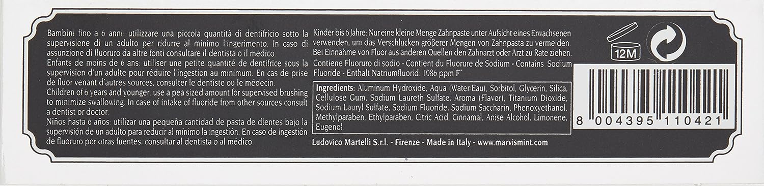 Marvis Amarelli Licorice Toothpaste ( Pre-order )