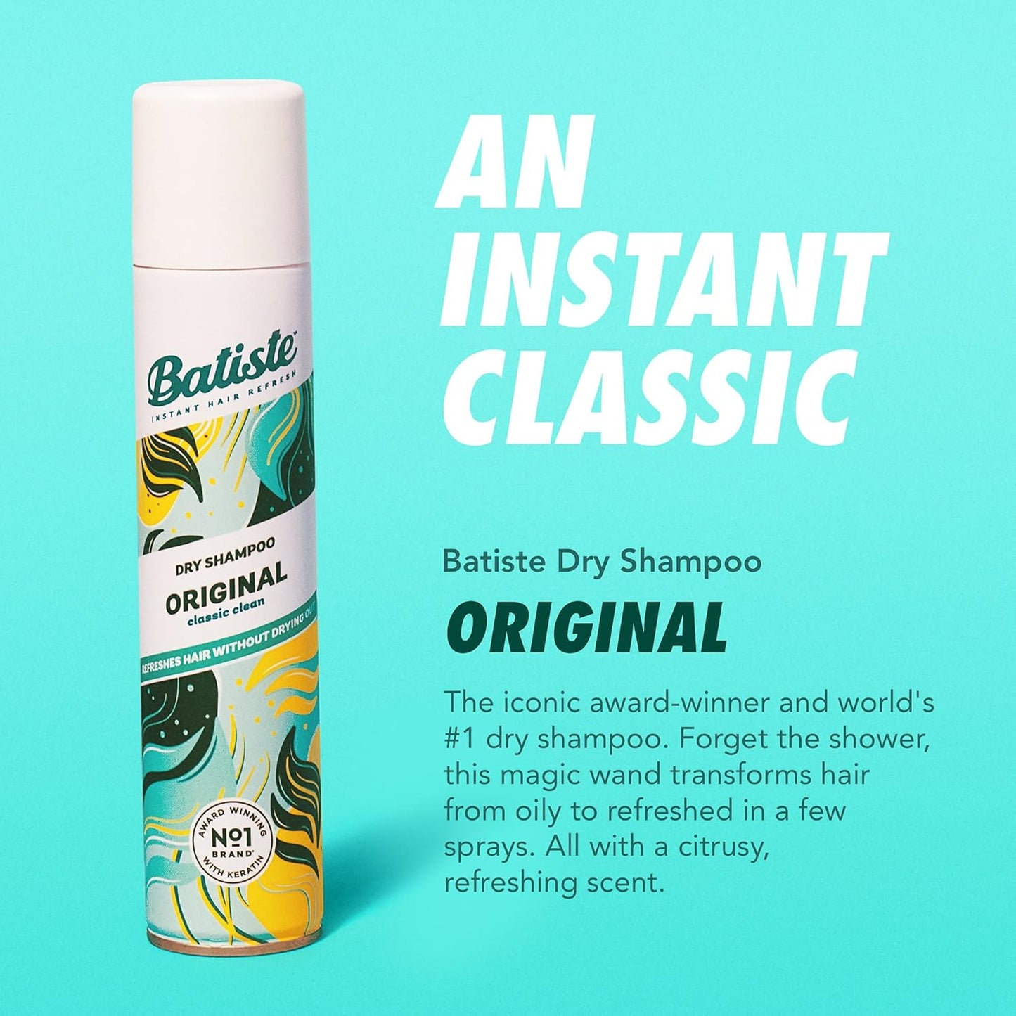 Batiste Dry Shampoo - Original Classic Fresh ( Full Size )