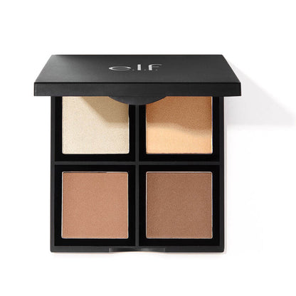 Elf Powder Contour Palette Compact Powder Palette to Highlight & Contour ( Light Medium )