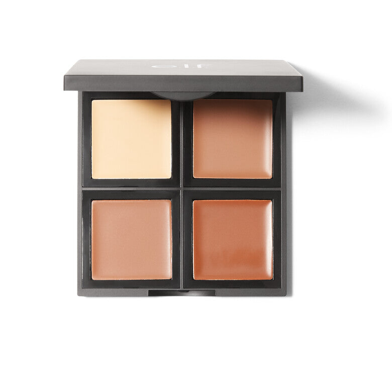 Elf Cream Contour Palette Cream Highlighter & Bronzer Compact for Contouring