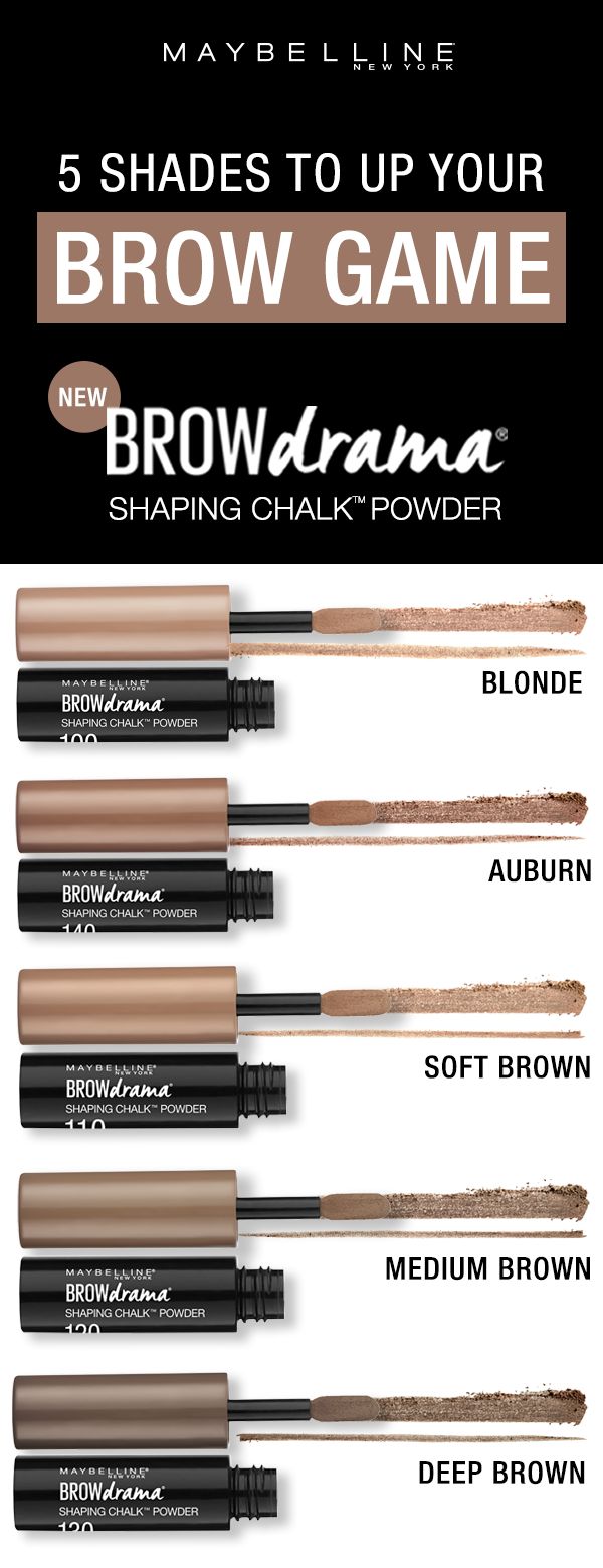 Maybelline Brow Drama Shaping Chakl Powder Deep Brown