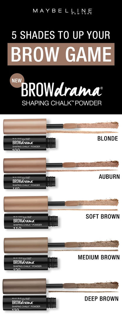 Maybelline Brow Drama Shaping Chakl Powder Deep Brown