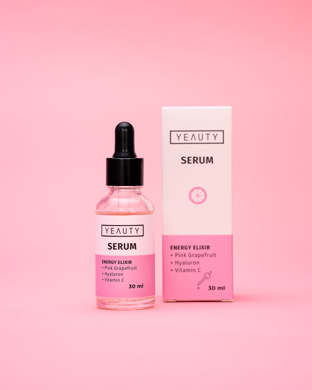 Yeauty Serum Energy Elixir (  Pink Grapefruit 🍇 , Hyaluronic Acid & Vitamin C )