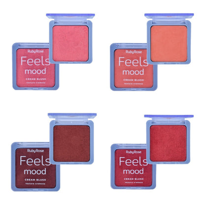 Ruby Rose Feels Mood Cream Blush ( لون زهر مع شوية لمعة )