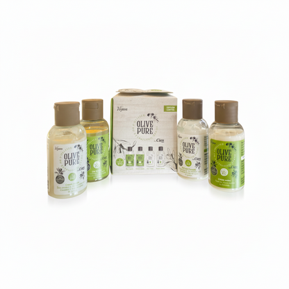Cien Olive Pure - Coffret 4×50 ml ( Hand Cream , Face Cream , Shower Gel & Body Lotion ) ©