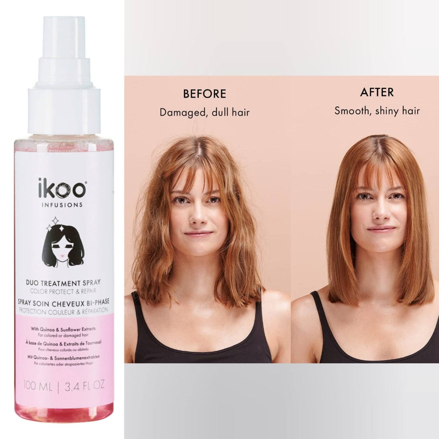 Ikoo Hair Duo Treatment Spray ( Protect & Repair ) ( سبراي يحافظ على مظهر الشعر و يعالجه ) ( Syoss )