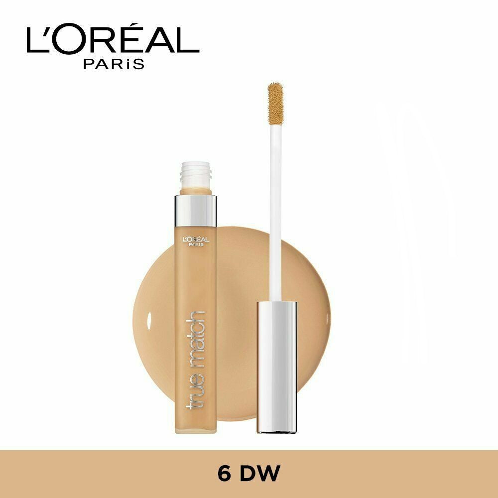 L'Oreal Paris Super Blendable True Match Concealer, 6DW Golden Honey, 6.8 ml