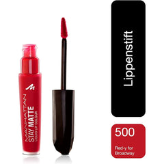 Manhattan Lasting Perfection Liquid Matte Lip Colour, Colour 500 Red Y For Broadway , Liquid Lipstick, Ultra Matt, 5.5 ml