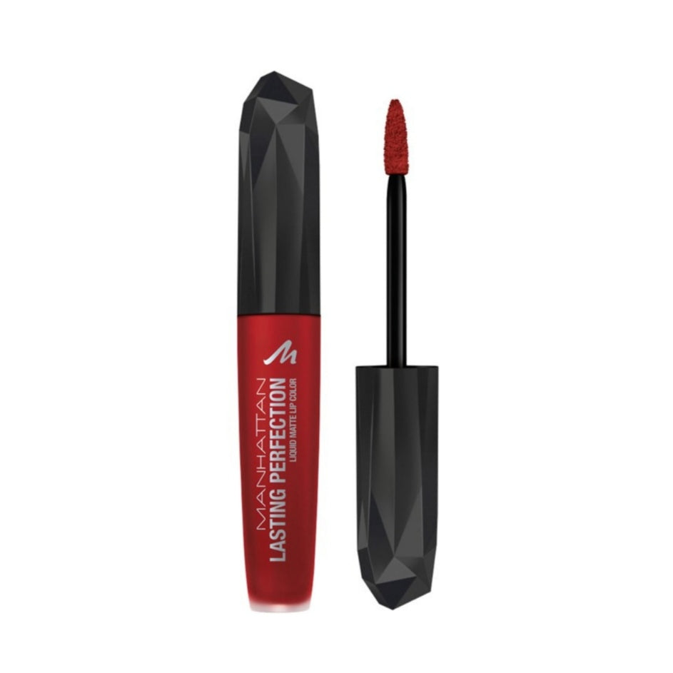 Manhattan Lasting Perfection Liquid Matte Lip Colour, Colour 500 Red Y For Broadway , Liquid Lipstick, Ultra Matt, 5.5 ml