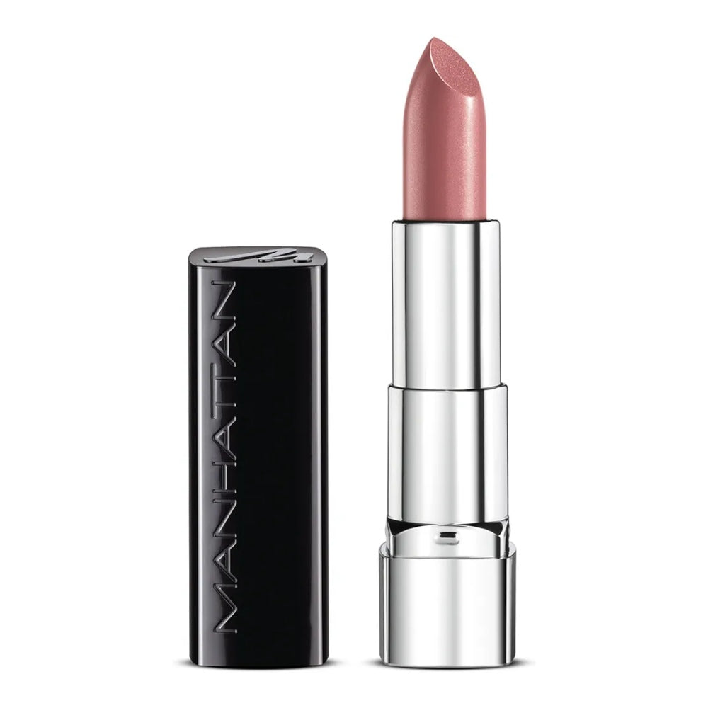 Manhattan Moisture Renew Lipstick, Moisturising Lipstick for Intense Colour & Shine, Colour Nude Delight 100