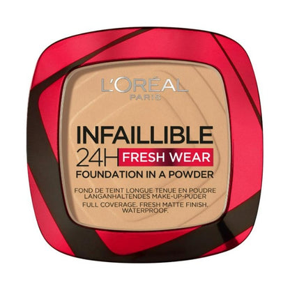 L'Oreal Paris Infallible Fresh Wear Foundation in a Powder, Up to 24 Hour Wear, 200 Goden Sand
