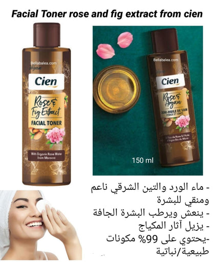 Cien Rose & Fig Extract Eau De Rose Toner & Makeup Remover