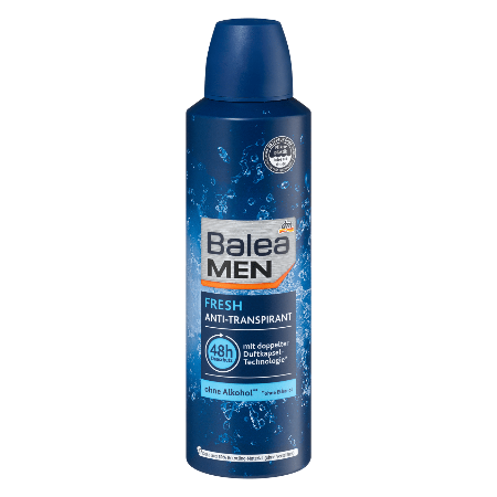 Balea Men Fresh Antitranspirant Deodorant Spray, 200 ml , 48 Hours